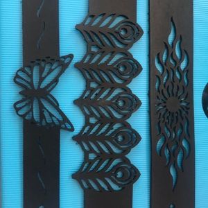 2 Faux leather bracelet